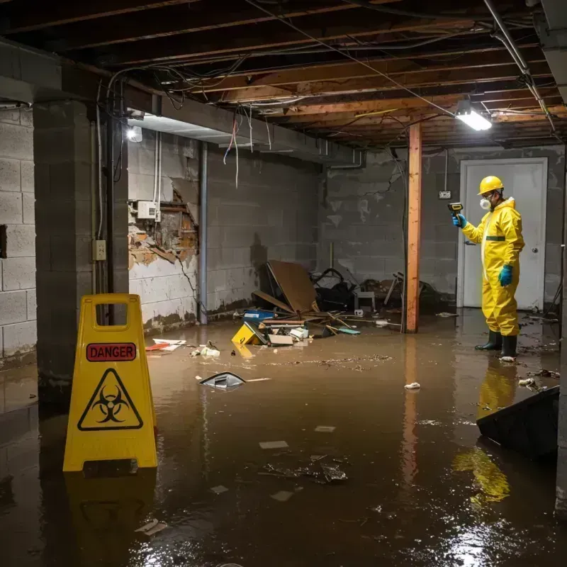 Flooded Basement Electrical Hazard in Loomis, CA Property